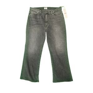 New Womens Hudson Jeans | 34 Demetria Blair High Rise Boot Cut Crop | Black